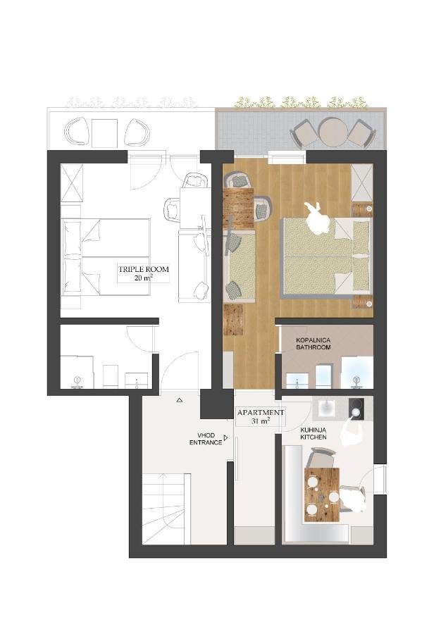 Apartments And Rooms Razen Bohinj Esterno foto