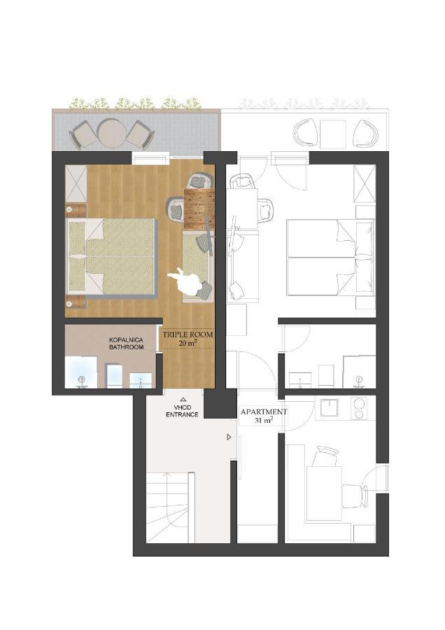 Apartments And Rooms Razen Bohinj Esterno foto